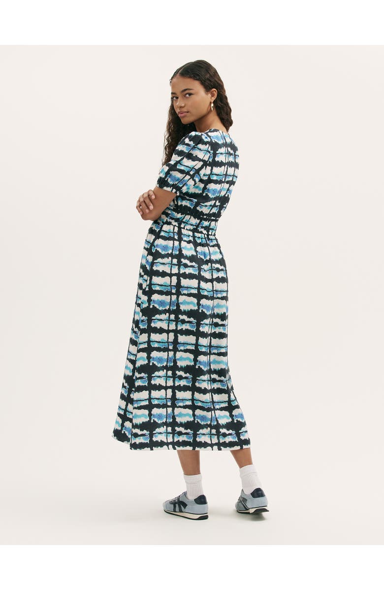 Finery London Katerina Tie Dye Midi Dress, Alternate, color, Blue Tie Dye