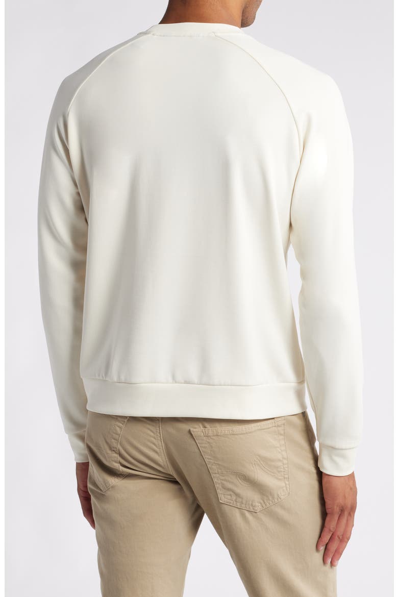 V-Stitch Performance Crewneck Sweatshirt, Alternate, color, OFF WHITE
