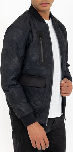 Quilted Bomber Jacket