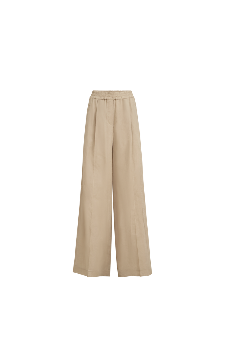 Brunello Cucinelli Loose Track trousers, Main, color, Beige