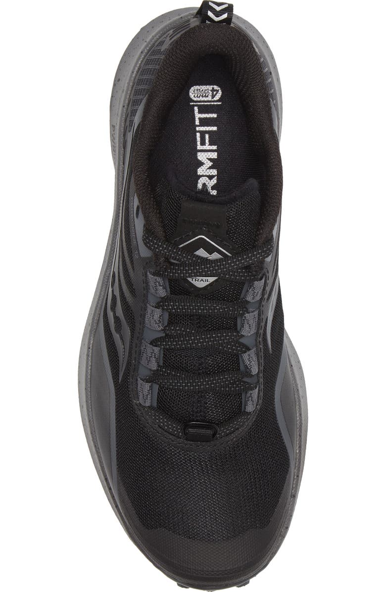 Saucony Peregrine 12 Trail Running Shoe, Alternate, color, Black/Charcoal