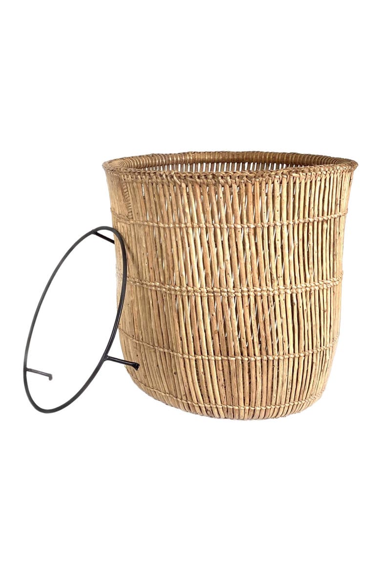 Lozi Fishtrap Basket, Alternate, color, Natural
