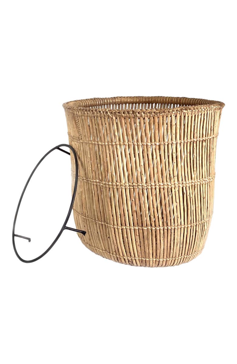 Mbare Lozi Fishtrap Basket, Alternate, color, Natural