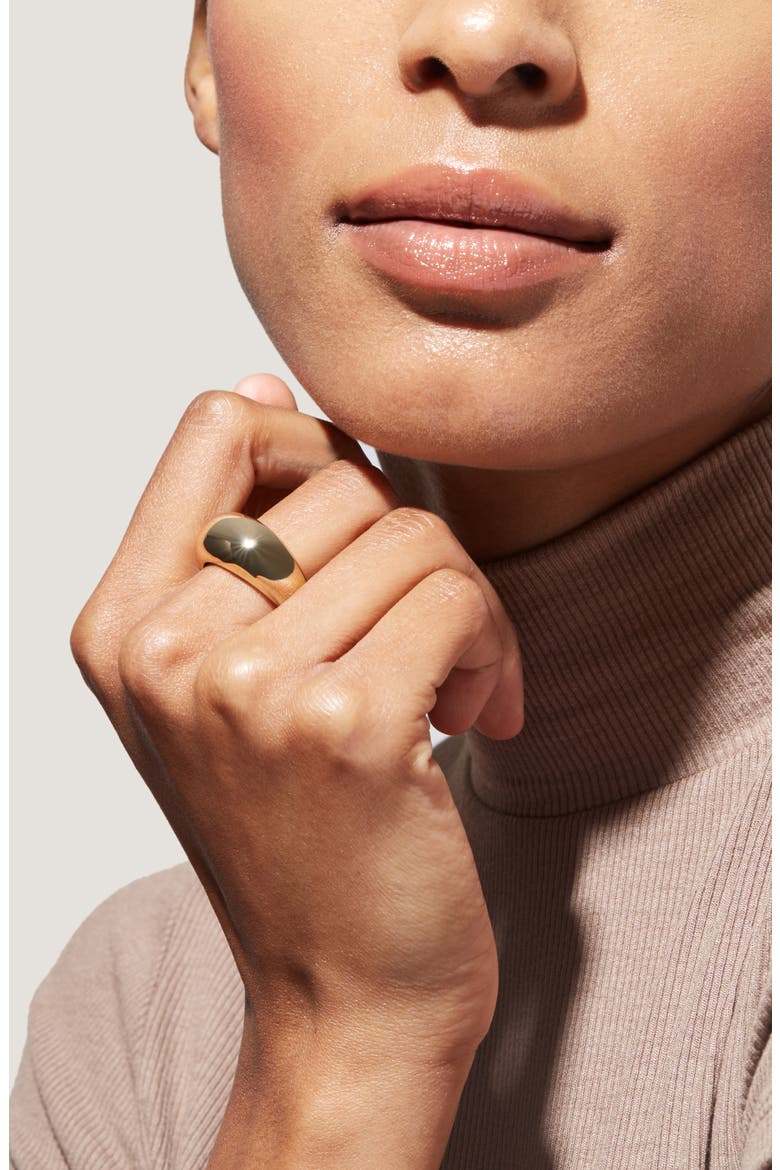 Noa Domed Band Ring, Alternate, color, GOLD
