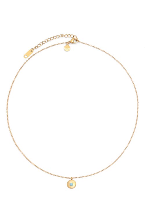 Petit Moments Birthstone Disc Pendant Necklace