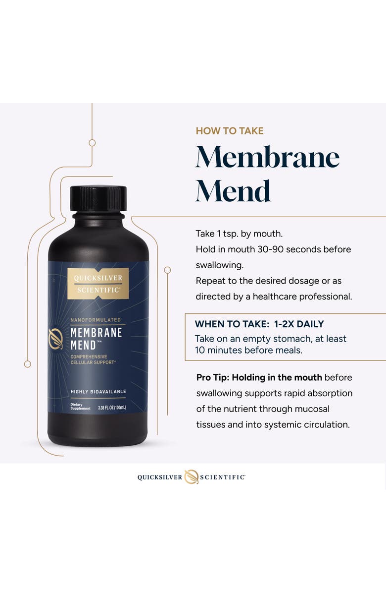 Quicksilver Scientific Membrane Mend Phosphatidylcholine Ahiflower Oil and Astaxanthin Supplement, Alternate, color, NO COLOR
