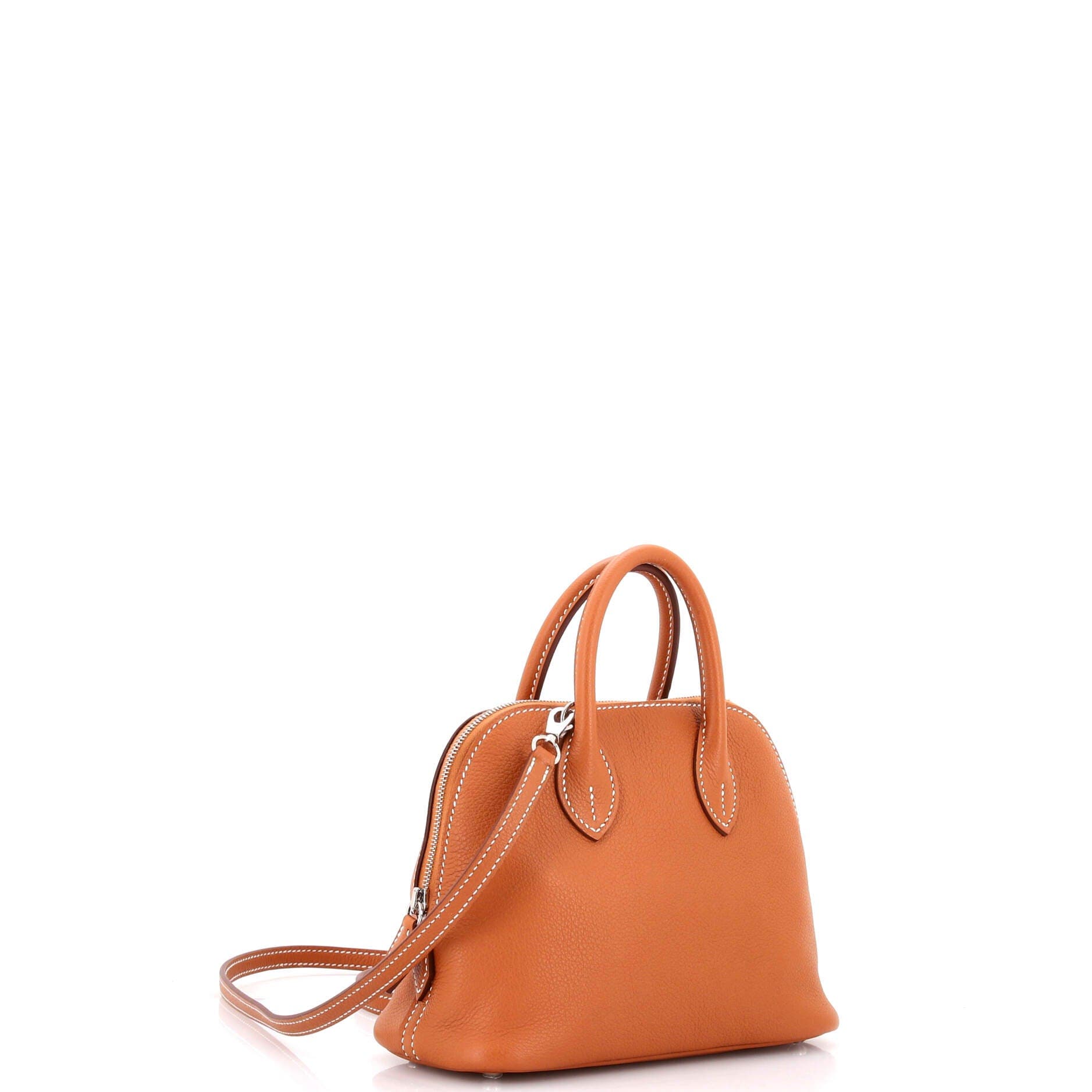 Pre-Owned Hermes Bolide 1923 Bag Evercolor Mini, Alternate, color, Gold