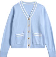 Reiss Kids' Eloise Pocket Wool & Cashmere Blend Cardigan