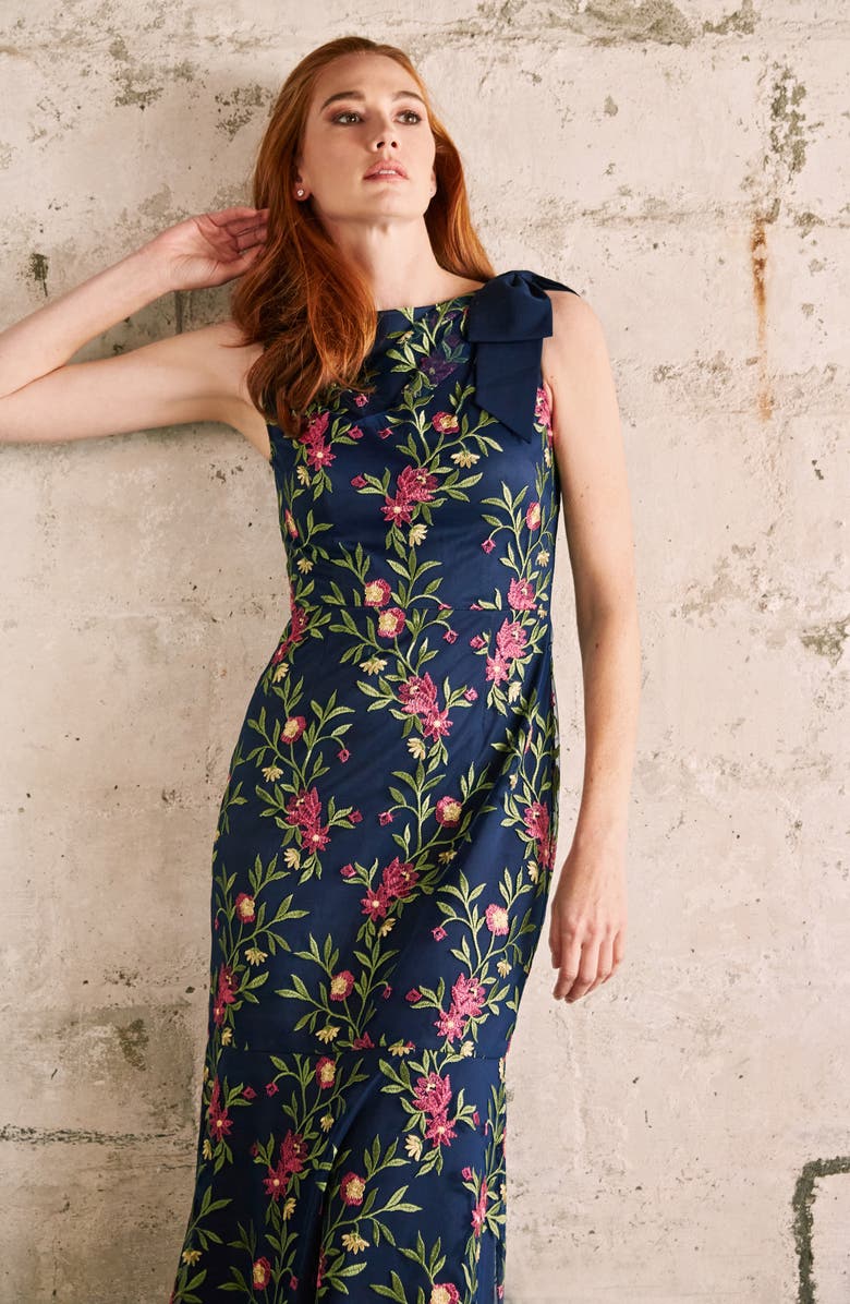 JS Collections Isabella Embroidered Floral Gown, Alternate, color,