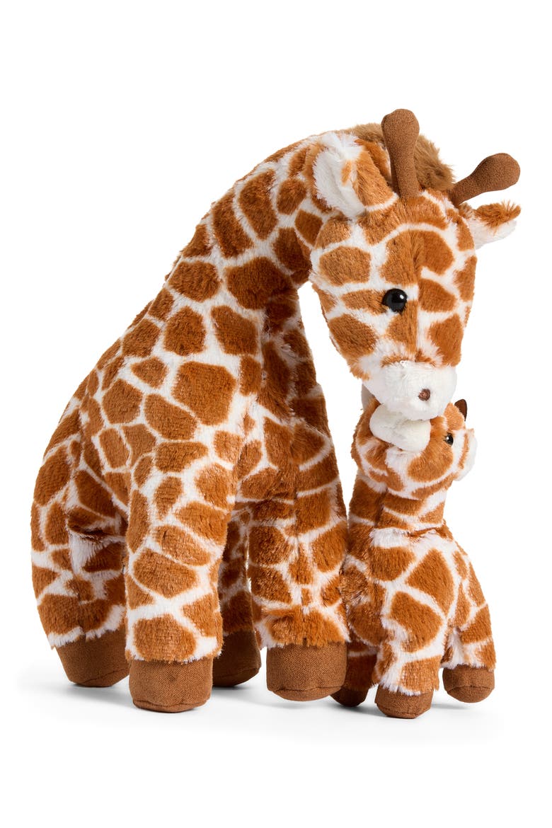 Solana Giraffe & Calf Plush Stuffed Toy, Main, color, NO COLOR