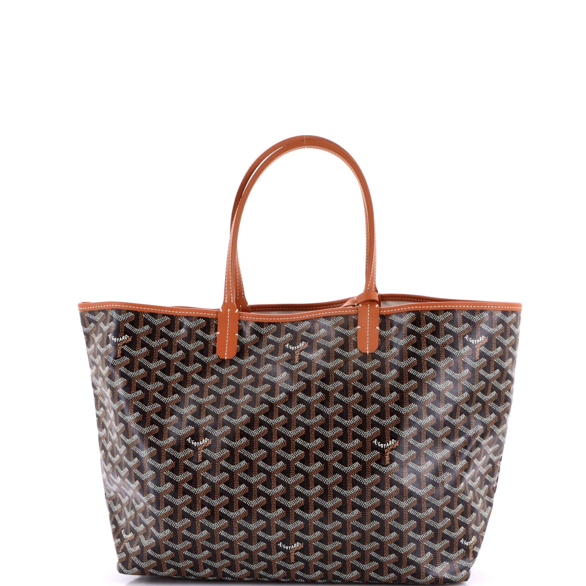 Pre-Owned Goyard Saint Louis Tote Coated Canvas PM, Alternate, color, Brown