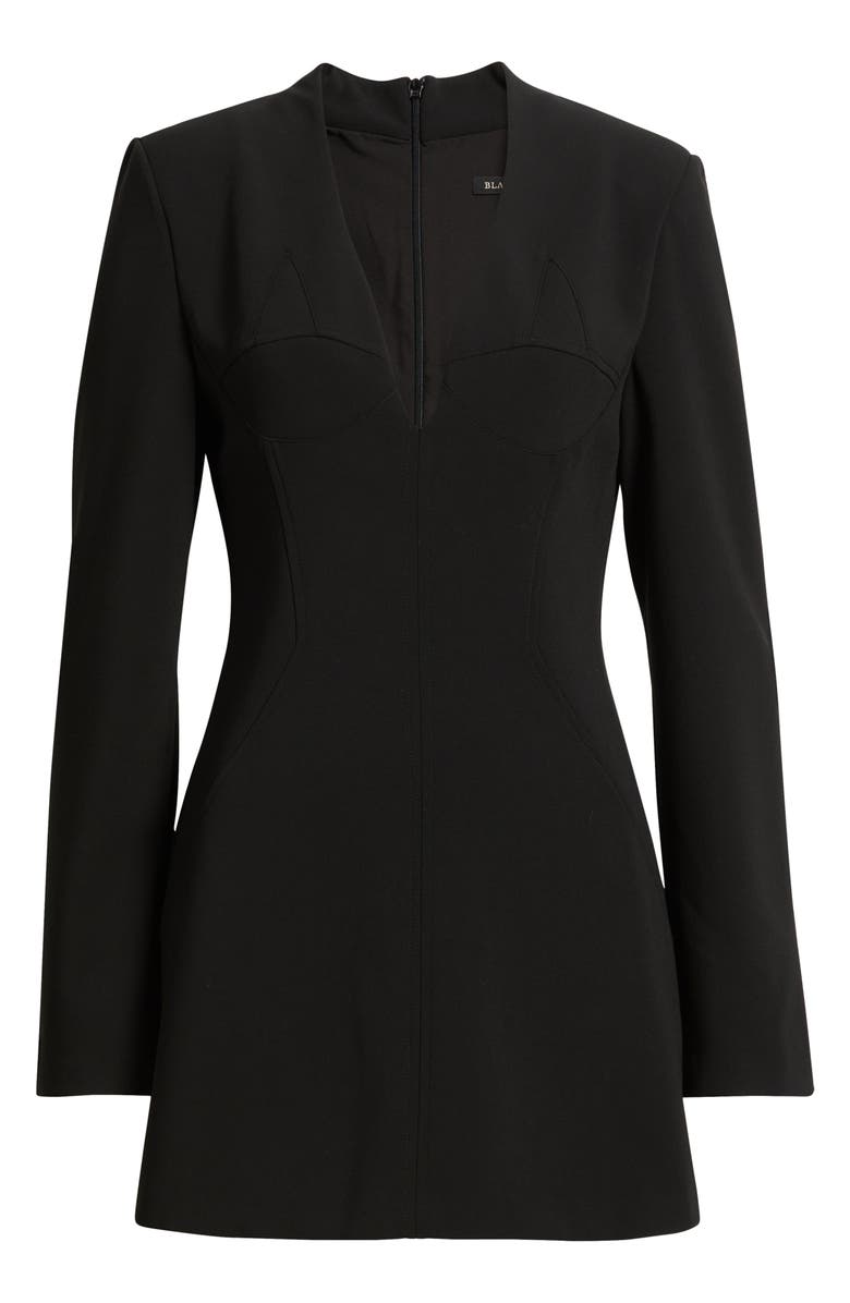 Black Halo Kenna Long Sleeve Minidress, Alternate, color, Black