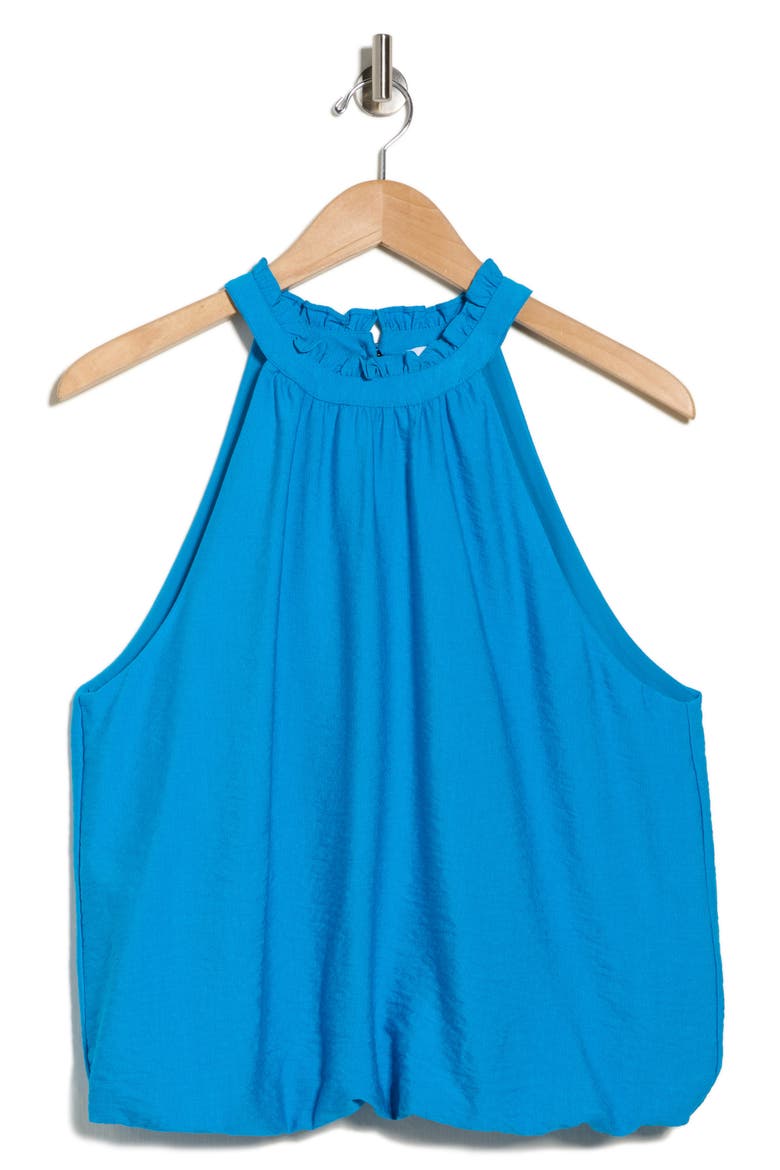 Ruffle Bubble Top, Alternate, color, OCEAN BLUE