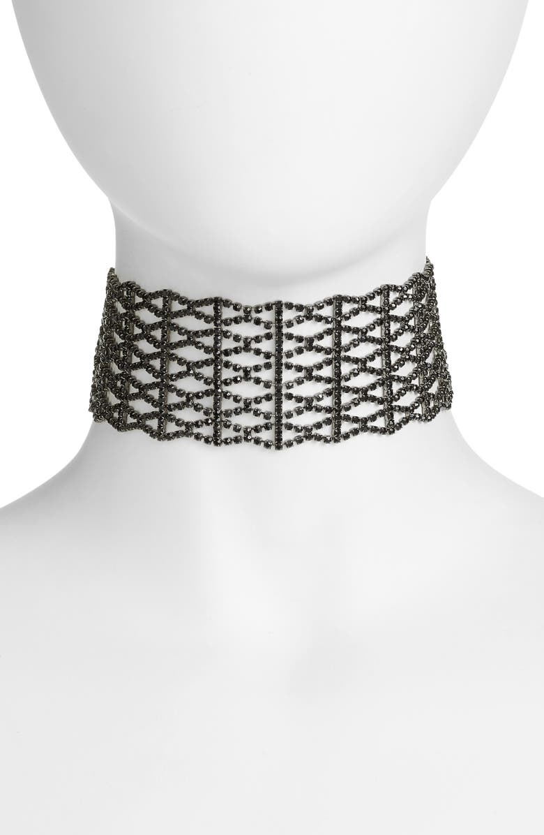 CRISTABELLE Crystal Lattice Choker, Main, color,