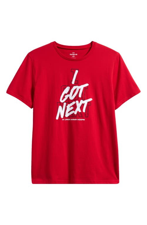 Under Armour Kids' Ua Hoops Next Graphic T-shirt In Red