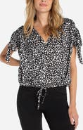 Liverpool Los Angeles Print Tie Sleeve Top
