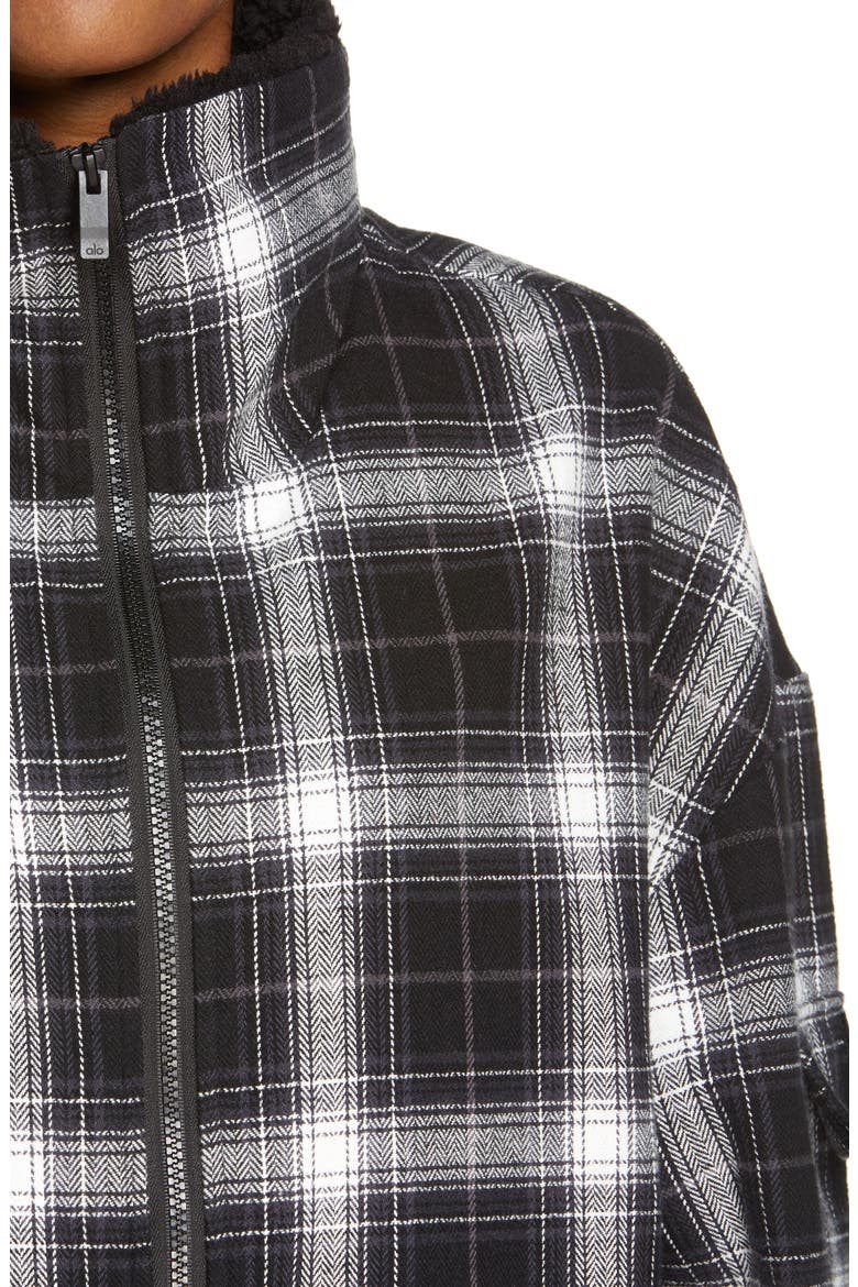 Heritage Plaid Jacket, Alternate, color, BLACK/ WHITE
