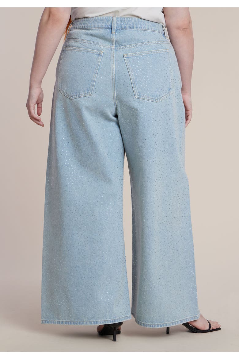 Embellished Rhinestone Jeans, Alternate, color, LIGHT WASH