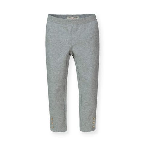 Girls' Button Cuff Ponte Pant, Toddler