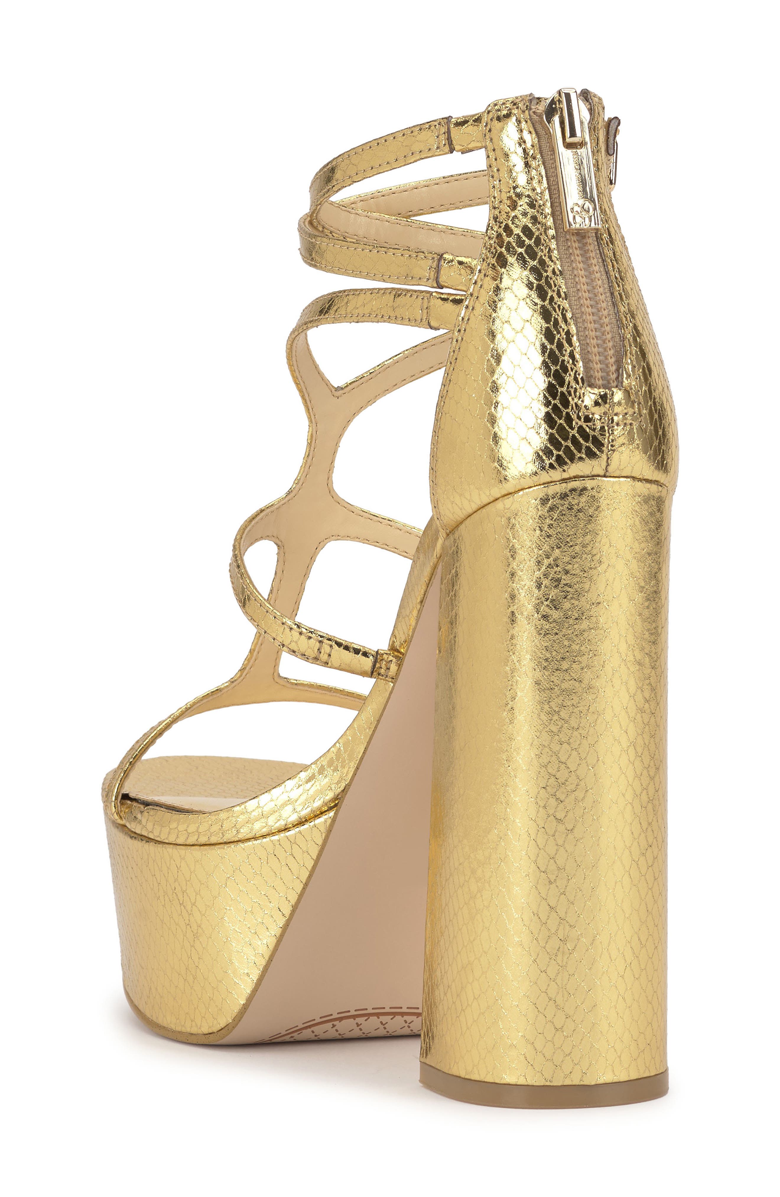 Jessica Simpson Aamina Platform Sandal, Alternate, color, Gold