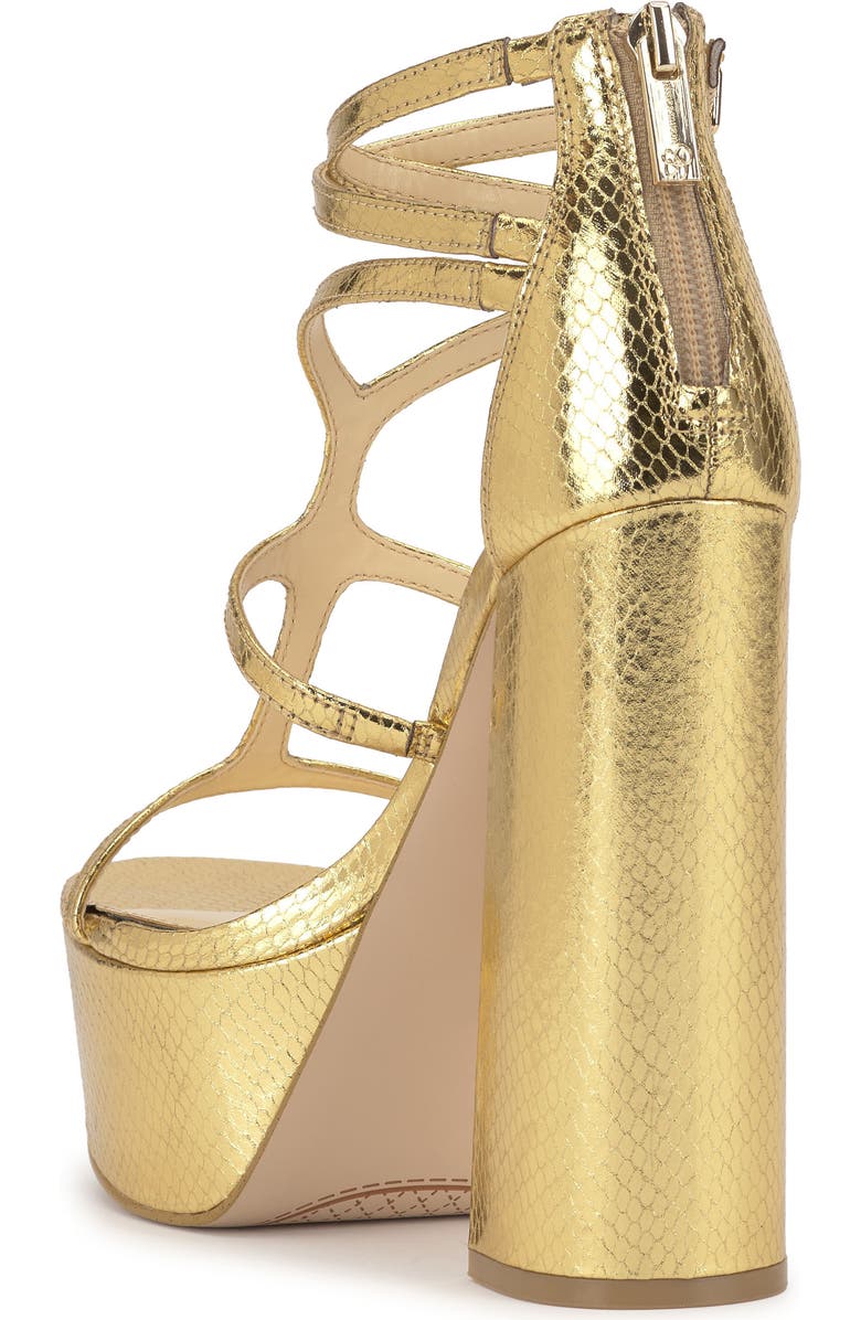 Jessica Simpson Aamina Platform Sandal, Alternate, color, Gold