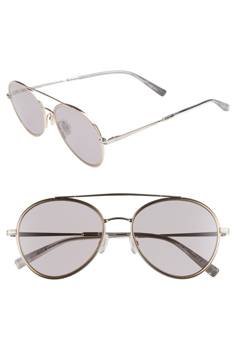 Max Mara Wire II 54mm Aviator Sunglasses, Main, color,