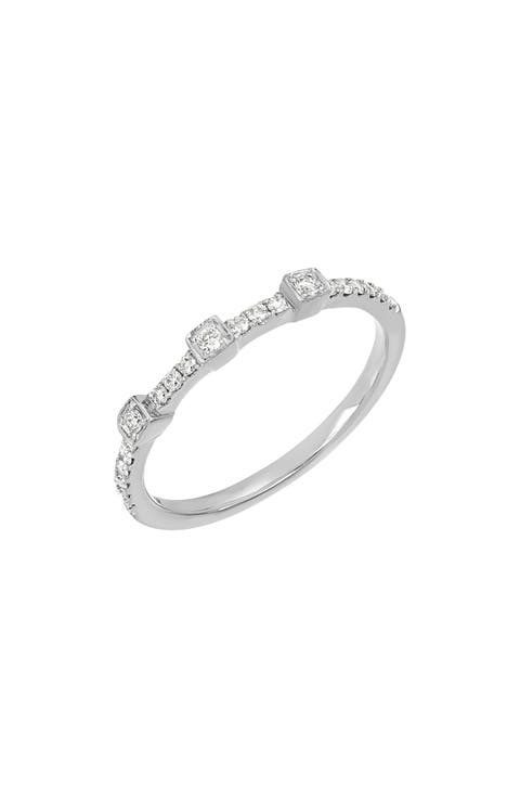 Geo Diamond Band Ring - 0.20ct.