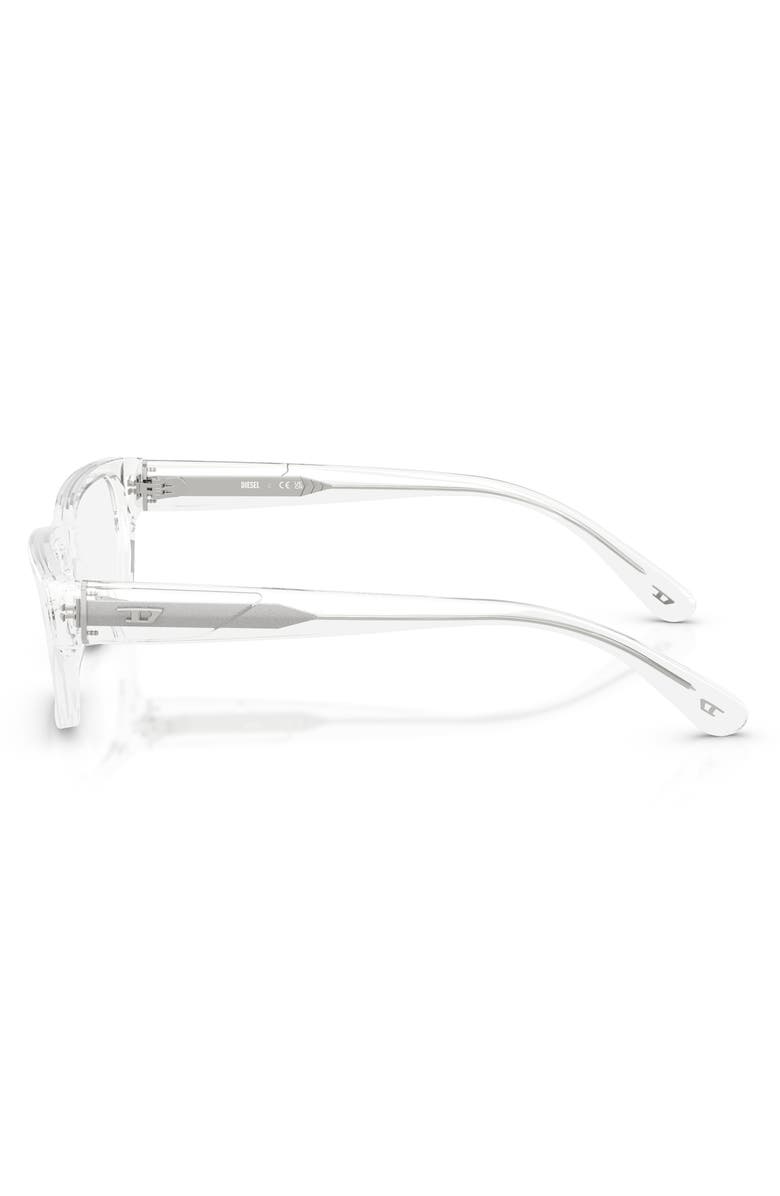DIESEL<sup>®</sup> 56mm Square Optical Glasses, Alternate, color, Shiny Cristal/ Demo