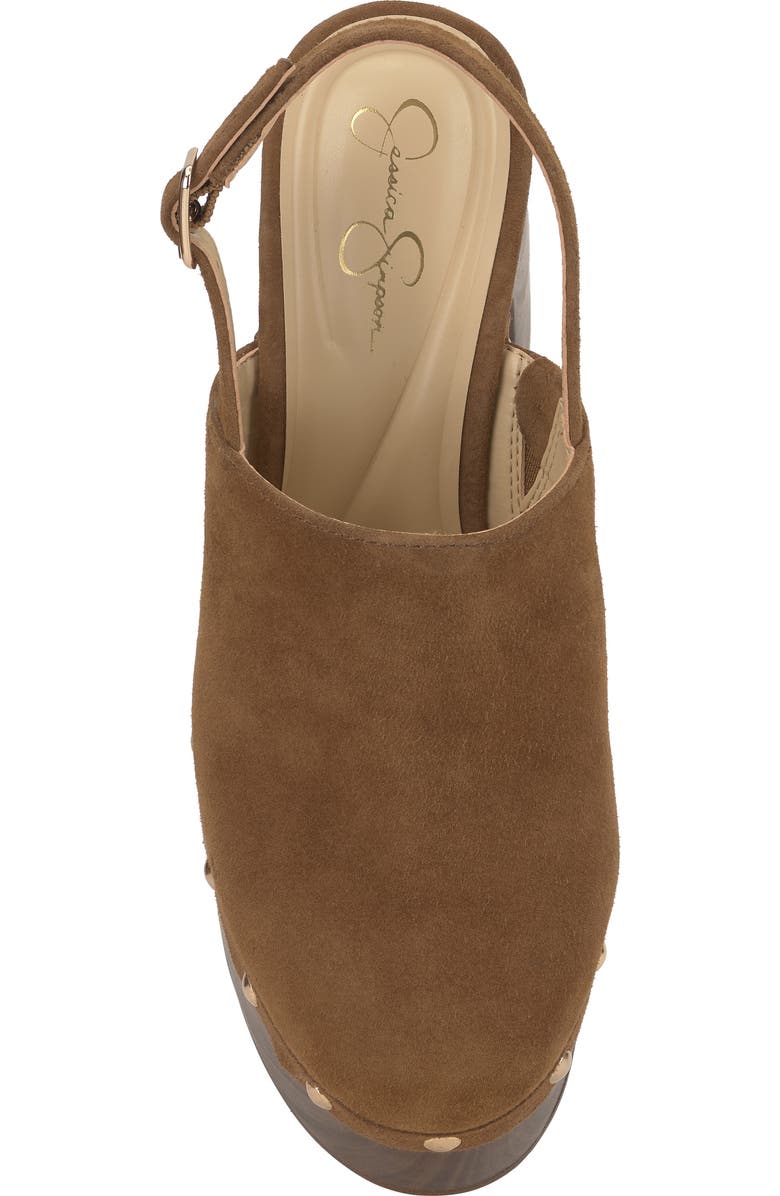 Jessica Simpson Caze Stud Platform Sandal, Alternate, color, Safari Brown