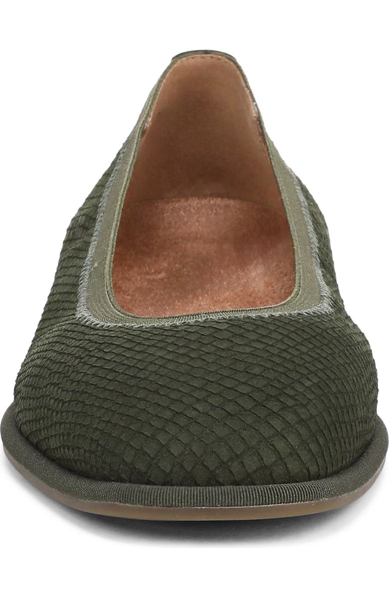 Vionic Caroll 2.0 Flat, Alternate, color, Olive Moss Leather
