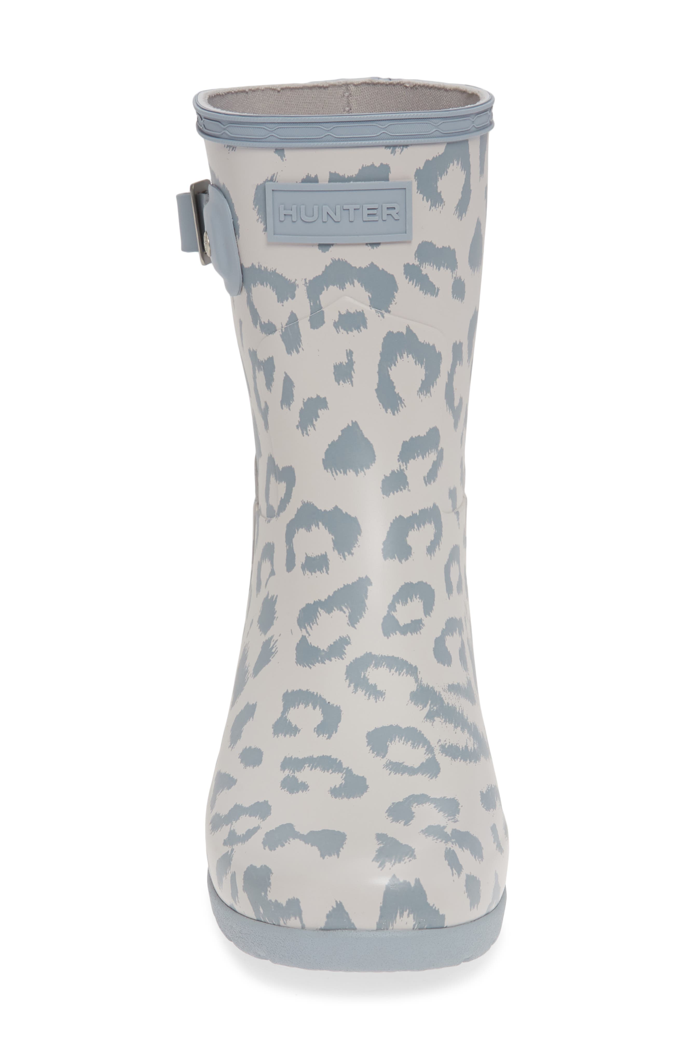 Hunter Original Leopard Print Refined Short Rain Boot, Alternate, color, 