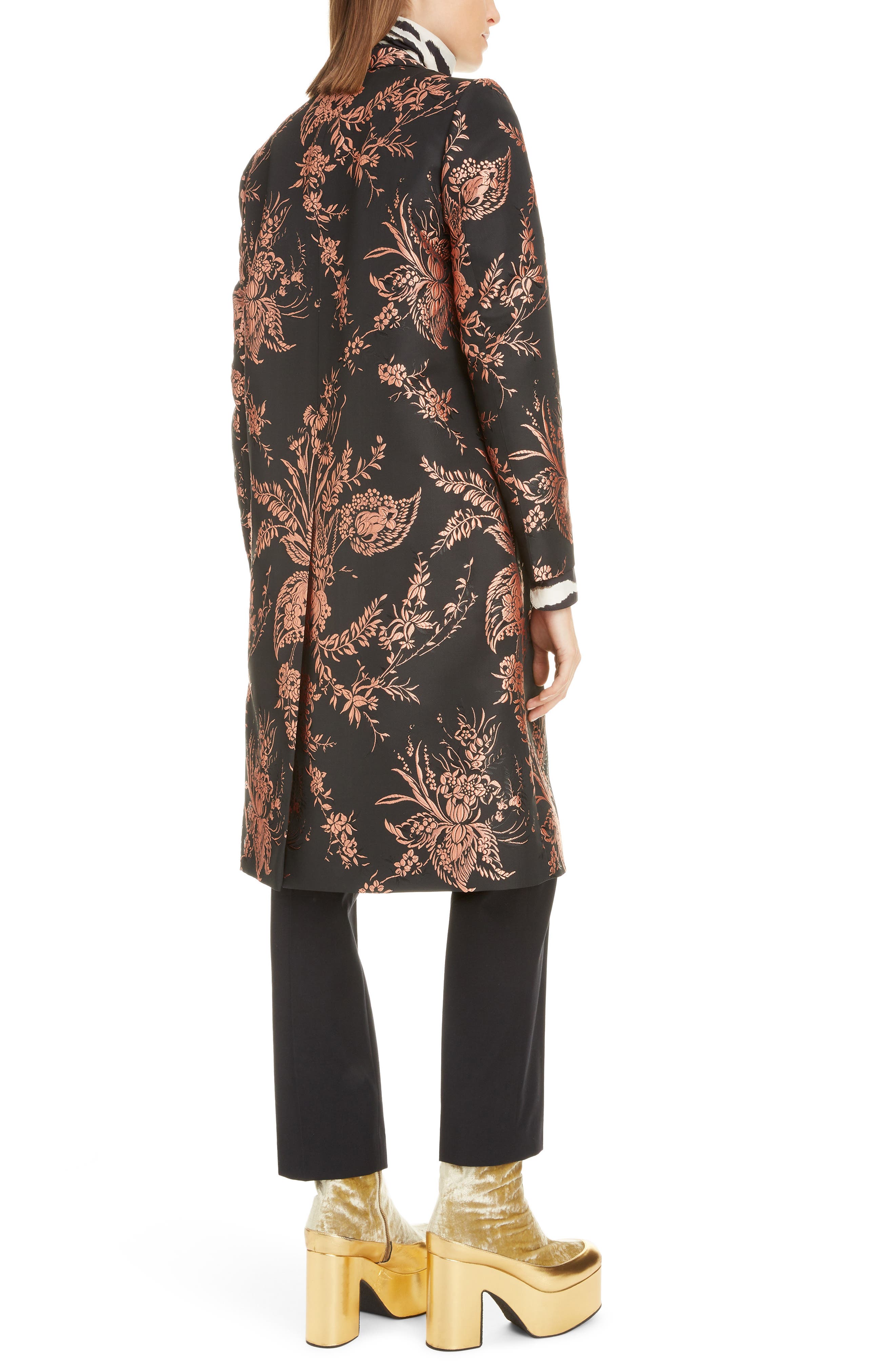 Dries Van Noten Floral Jacquard Coat (Women) | Nordstrom
