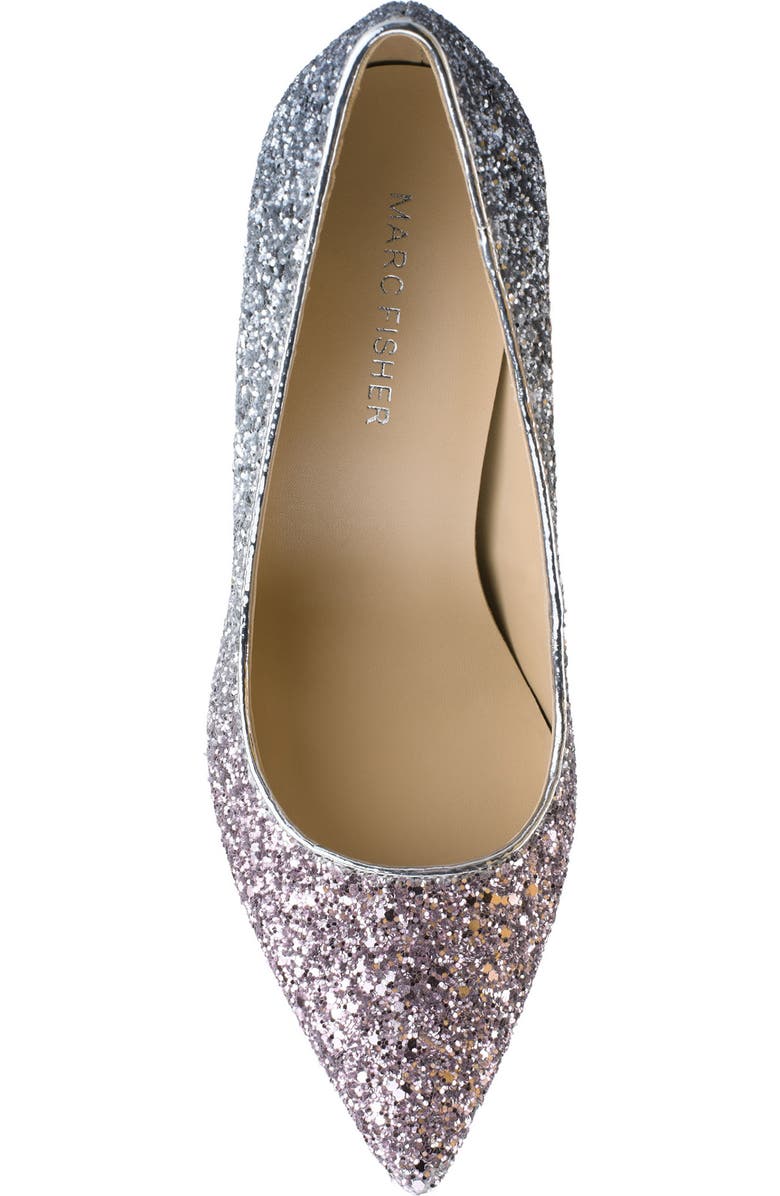 Marc Fisher Ricky Pointed Toe Glitter Pump, Alternate, color,