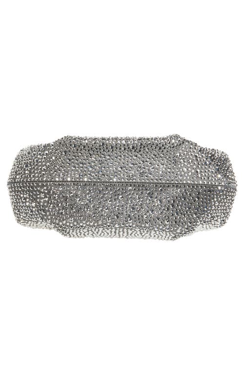 Judith Leiber Couture Gemma Crystal Embellished Dégradé Clutch In Ebonized Platinum