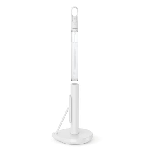 Simplehuman Paper Towel Holder And Spray Pump In White