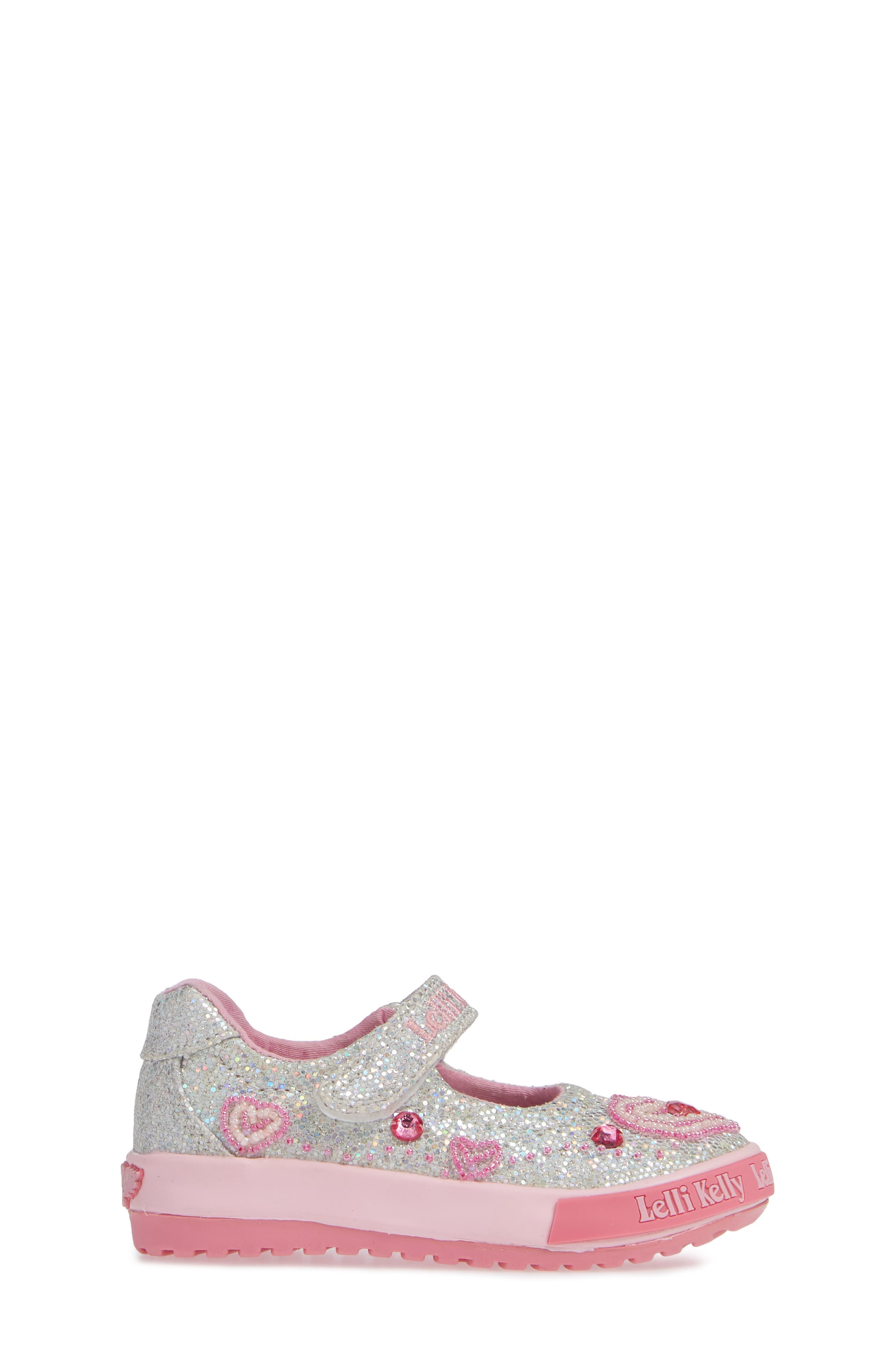 Lelli Kelly Beaded Glitter Mary Jane Sneaker, Alternate, color, 