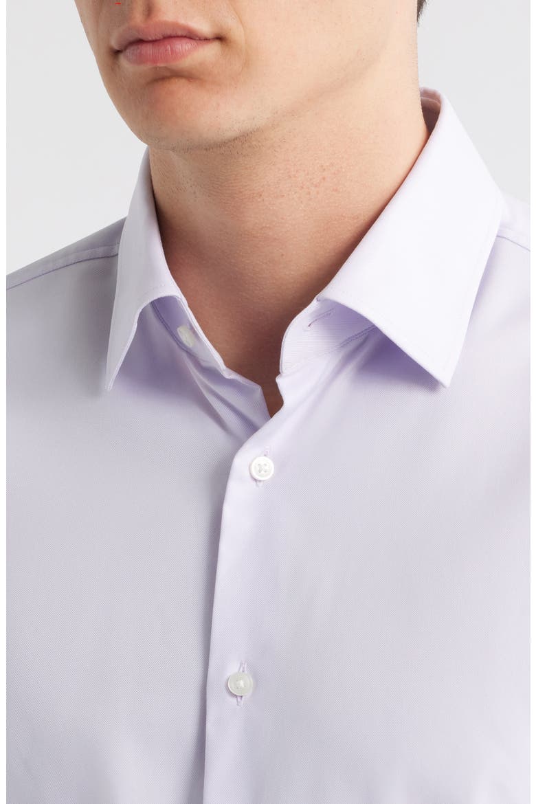 Hank Kent Slim Fit PerformanceTwill Dress Shirt, Alternate, color, OPEN PURPLE