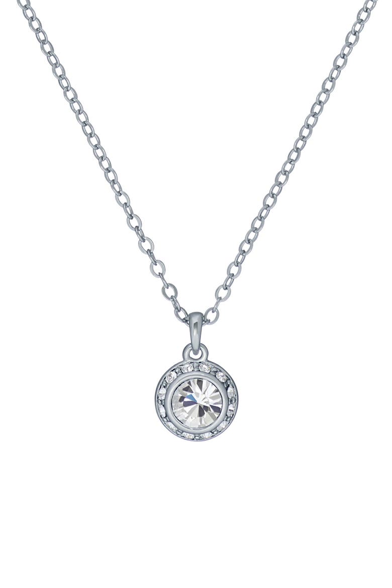 Soltell Solitaire Crystal Halo Pendant Necklace video