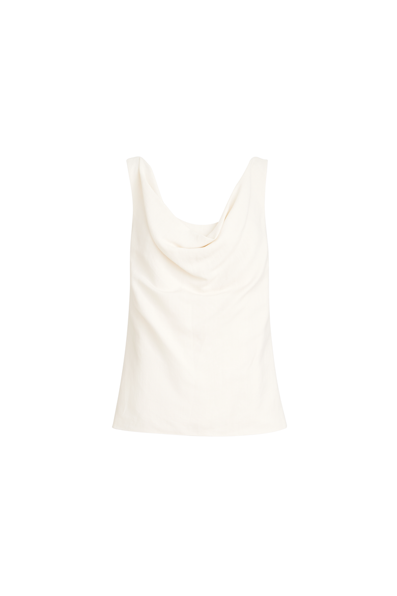 Fluid twill top, Alternate, color, Ivory