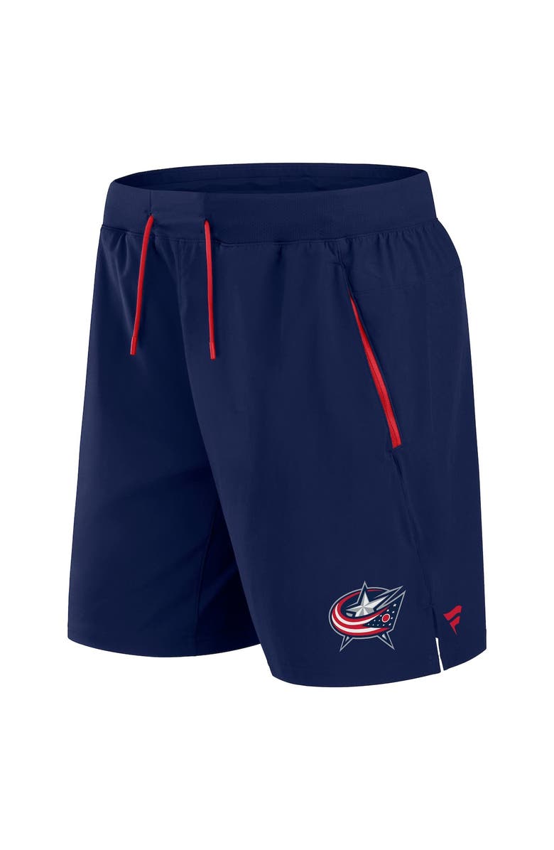 FANATICS Men's Fanatics  Navy Columbus Blue Jackets Authentic Pro Rink Performance Shorts, Alternate, color, 