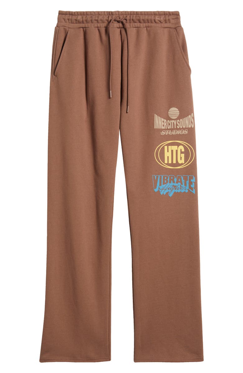 HONOR THE GIFT Studio French Terry Drawstring Pants, Alternate, color, Brown