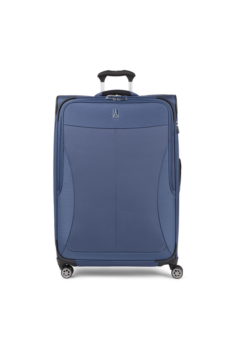 Walkabout 6 Softside Expandable 29" Large Checked Spinner Luggage, Alternate, color, Ocean Blue