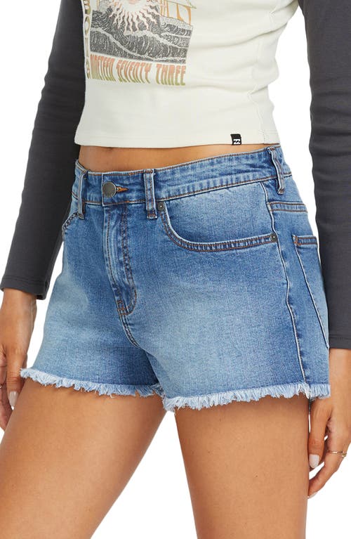 Shop Billabong Drifter Cutoff Denim Shorts In Medium Surf Spray