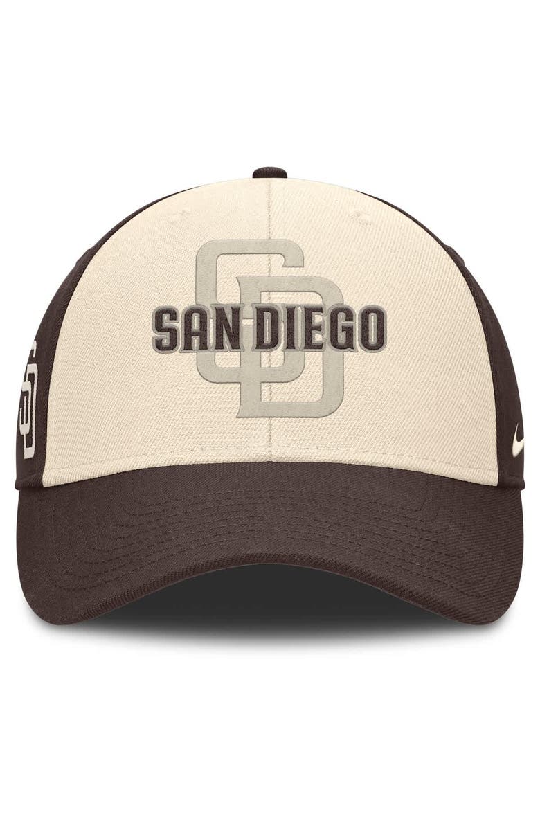 Nike Men's Nike Brown/Natural San Diego Padres Statement Club Performance Adjustable Hat, Alternate, color, Brown