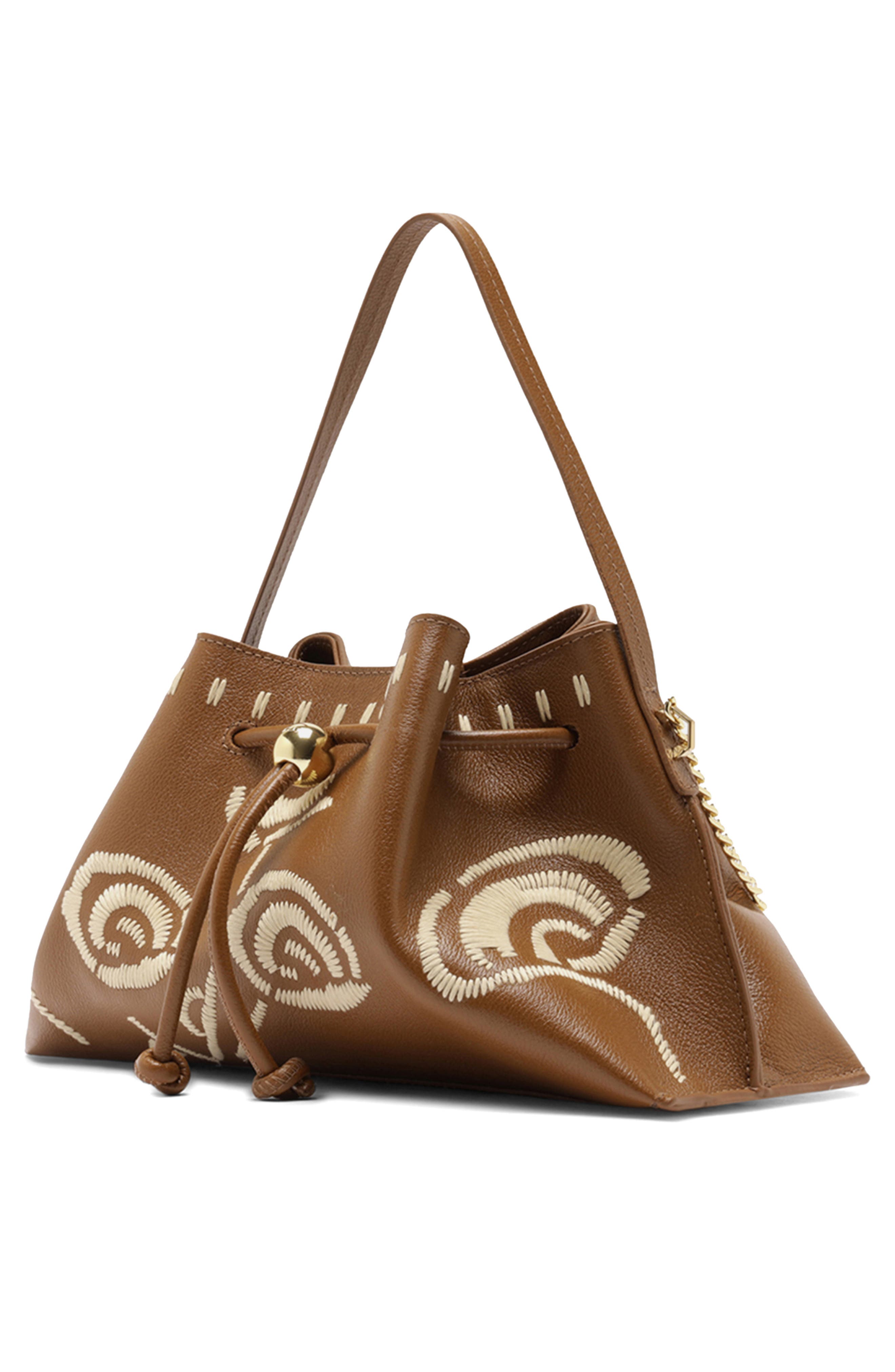 Medium Alba Leather Shoulder Bag, Alternate, color, SOUL NATURAL