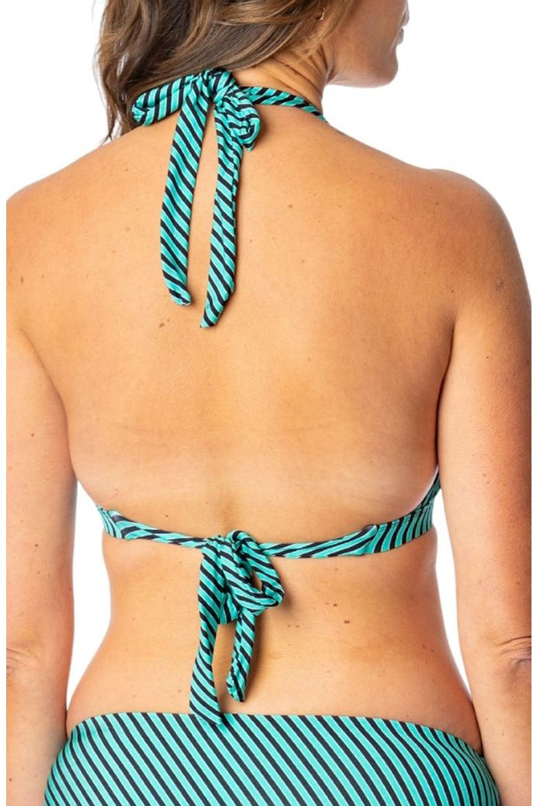 Amy Halter Bikini Top, Alternate, color, BLACK