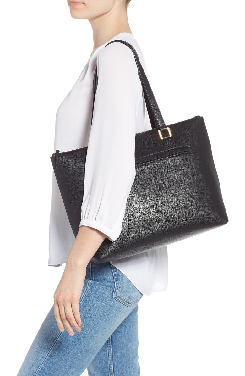 Nordstrom Lexa Pebbled Leather Tote, Alternate, color,