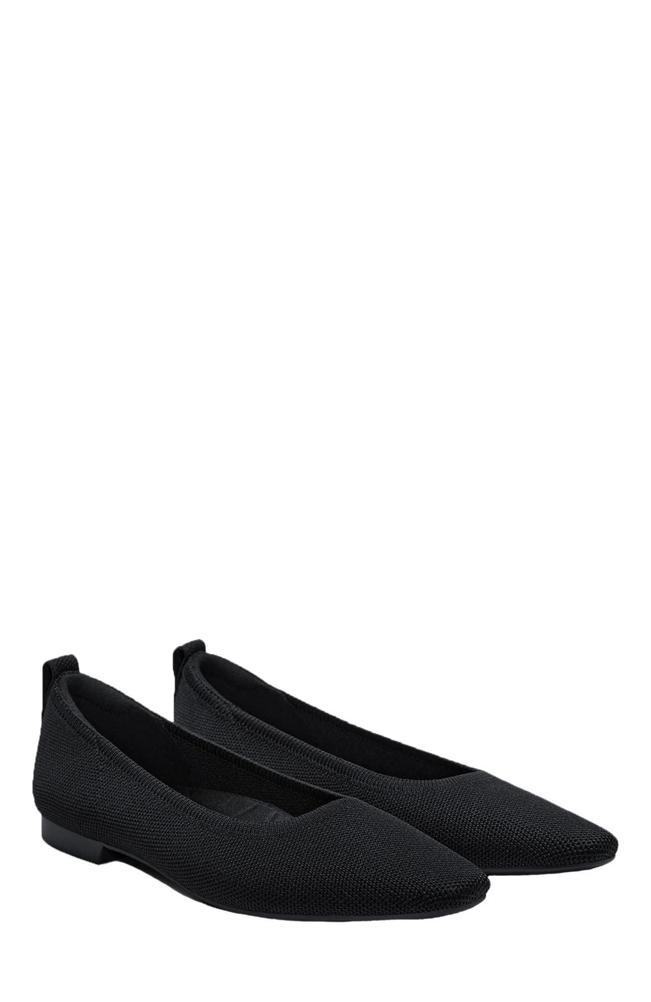VIVAIA Mini Square-Toe Flats, Main, color, Black