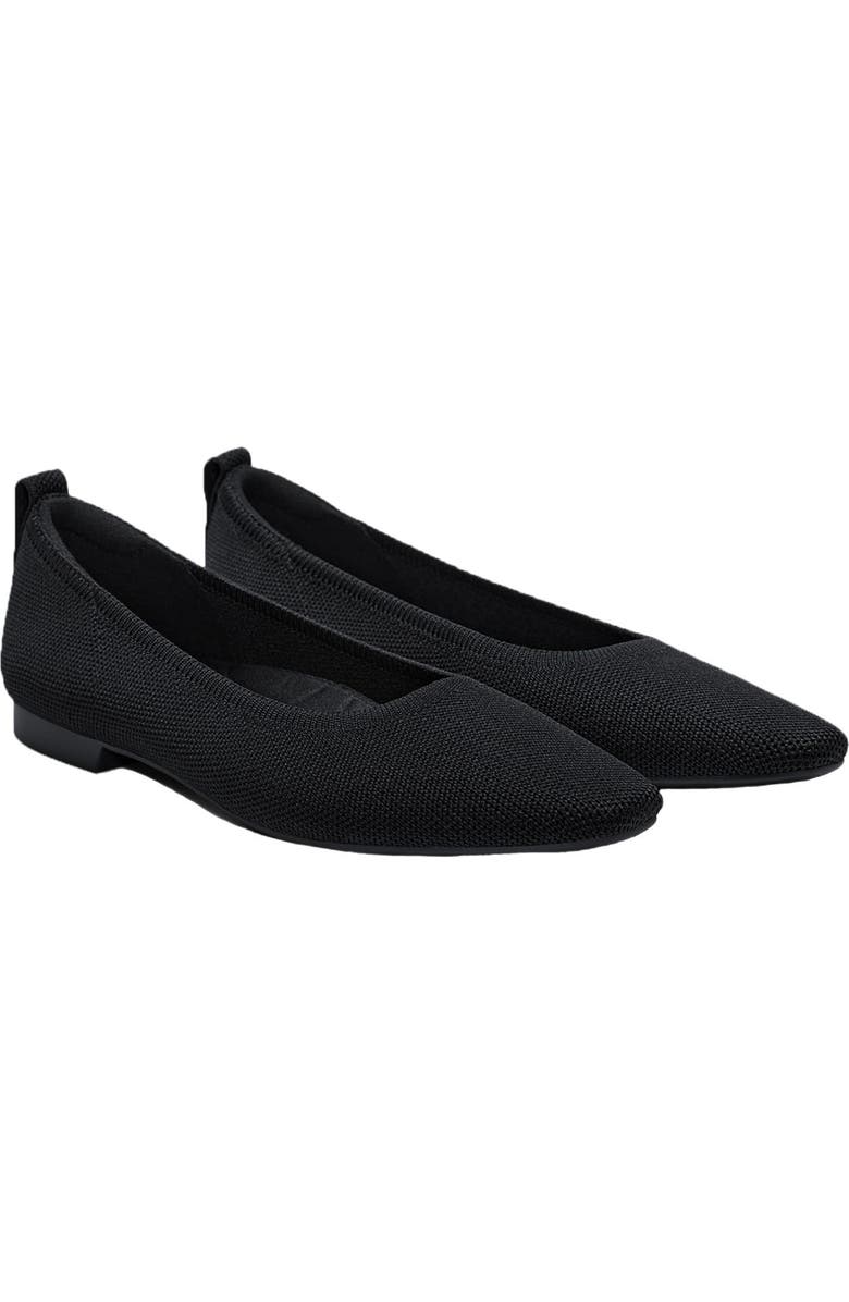 VIVAIA Mini Square-Toe Flats, Main, color, Black
