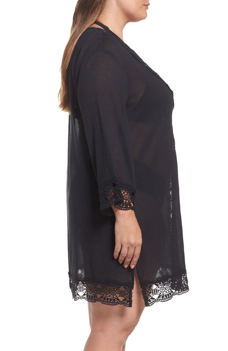 La Blanca Island Fare Cover-Up Tunic, Alternate, color, 